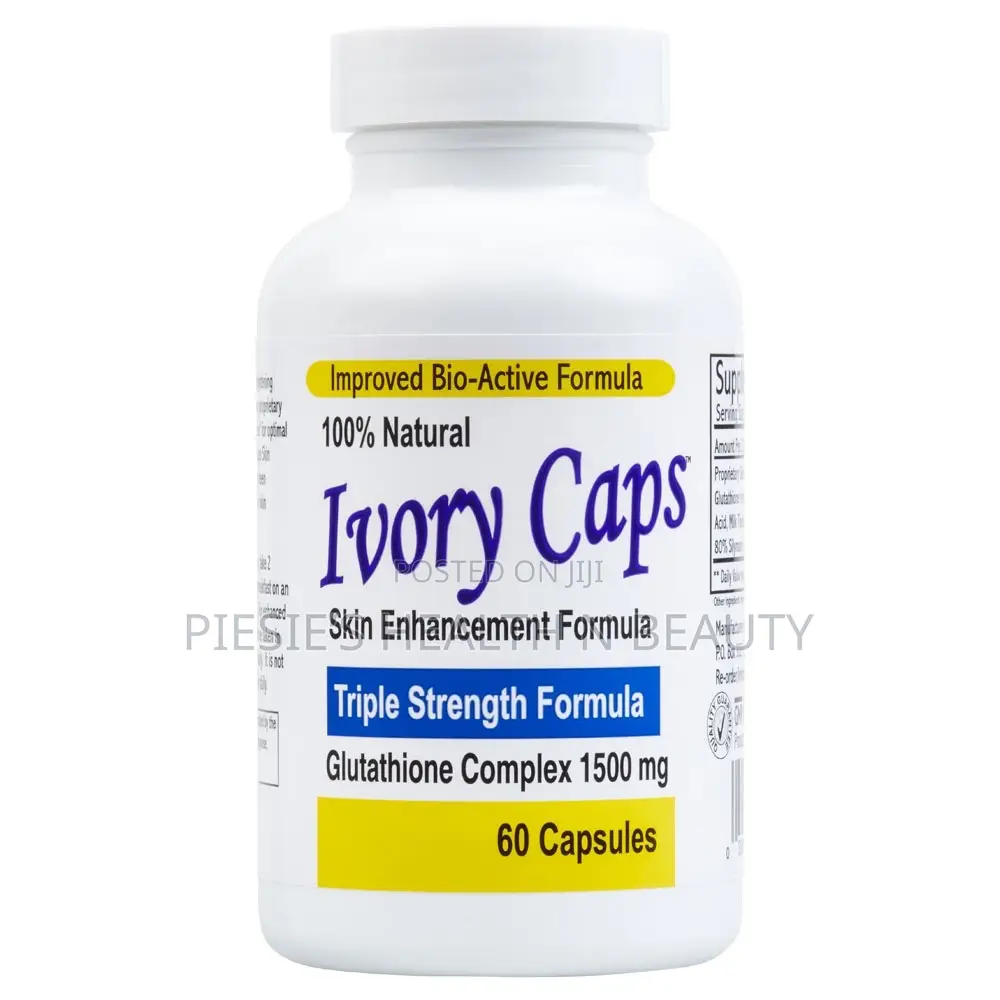 Ivory Caps Glutathione Skin Whitening 1500 Mg Thistle