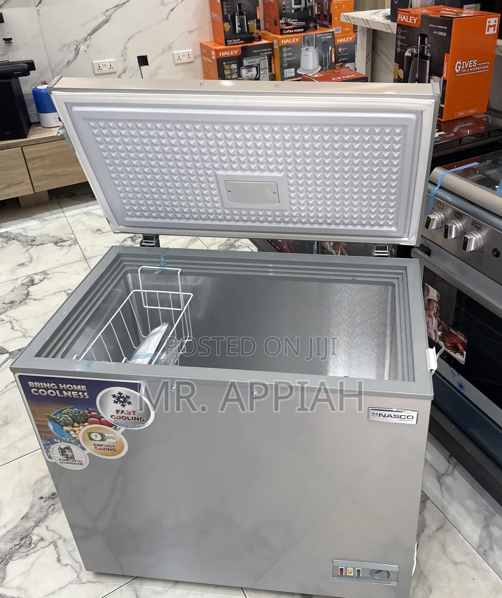 Buy Unique Nasco 200l Single Door Electric Freezer(Gray) 