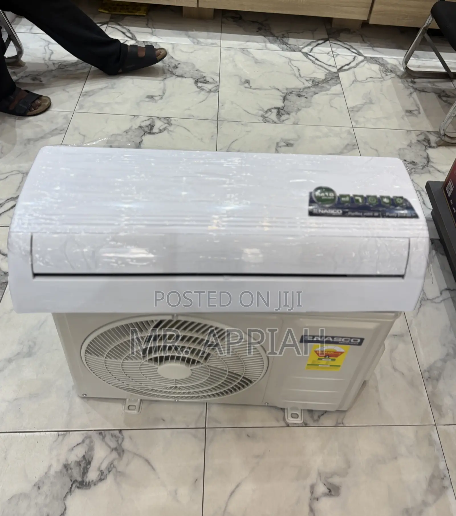 Lovely Nasco 1.5hp Split Type Air Conditioner(R410 Gas)White 