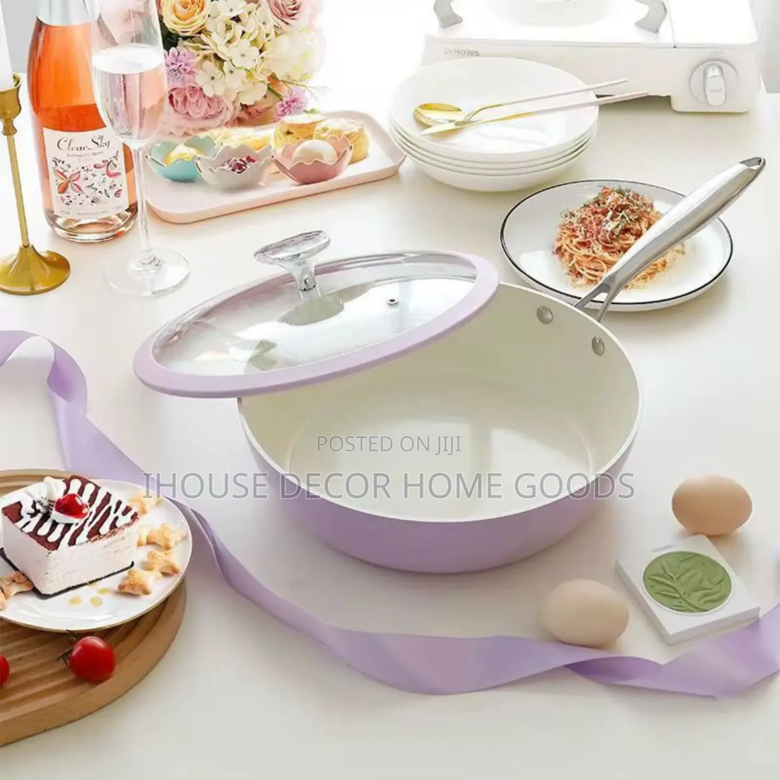 28cm Cast Iron Ceramic Coated Wok Pan