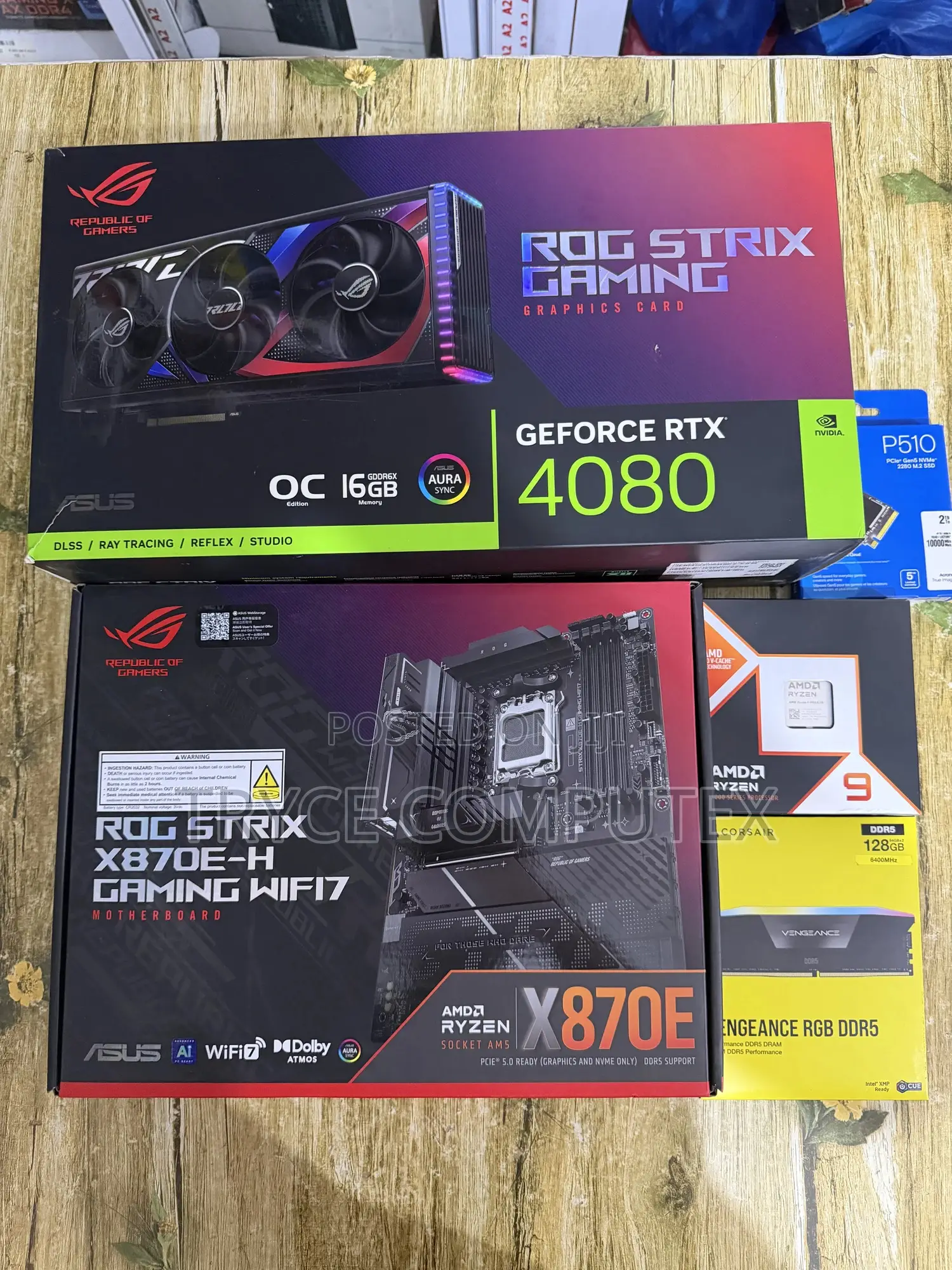 Amd Ryzen 9 9900x , RTX 4080 16gb, 128gb Ddr5 Ram