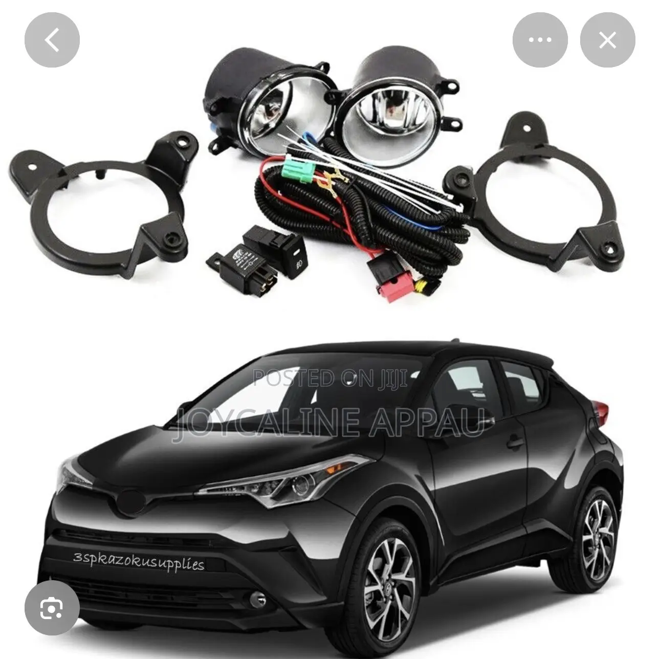 Honda CHR 2017 to 2019 Fog Light and Cover With Bulb and Wire