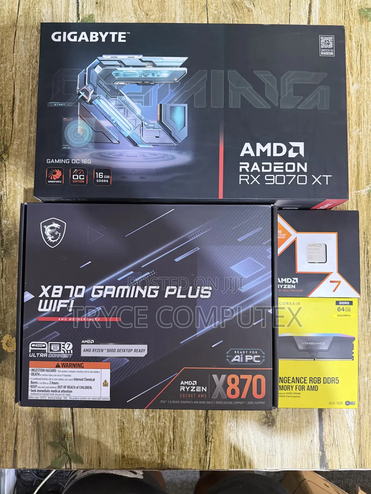 Amd Ryzen 7 9700x ,Rx 9070 Xt 16gb, 64gb Ddr5 Ram
