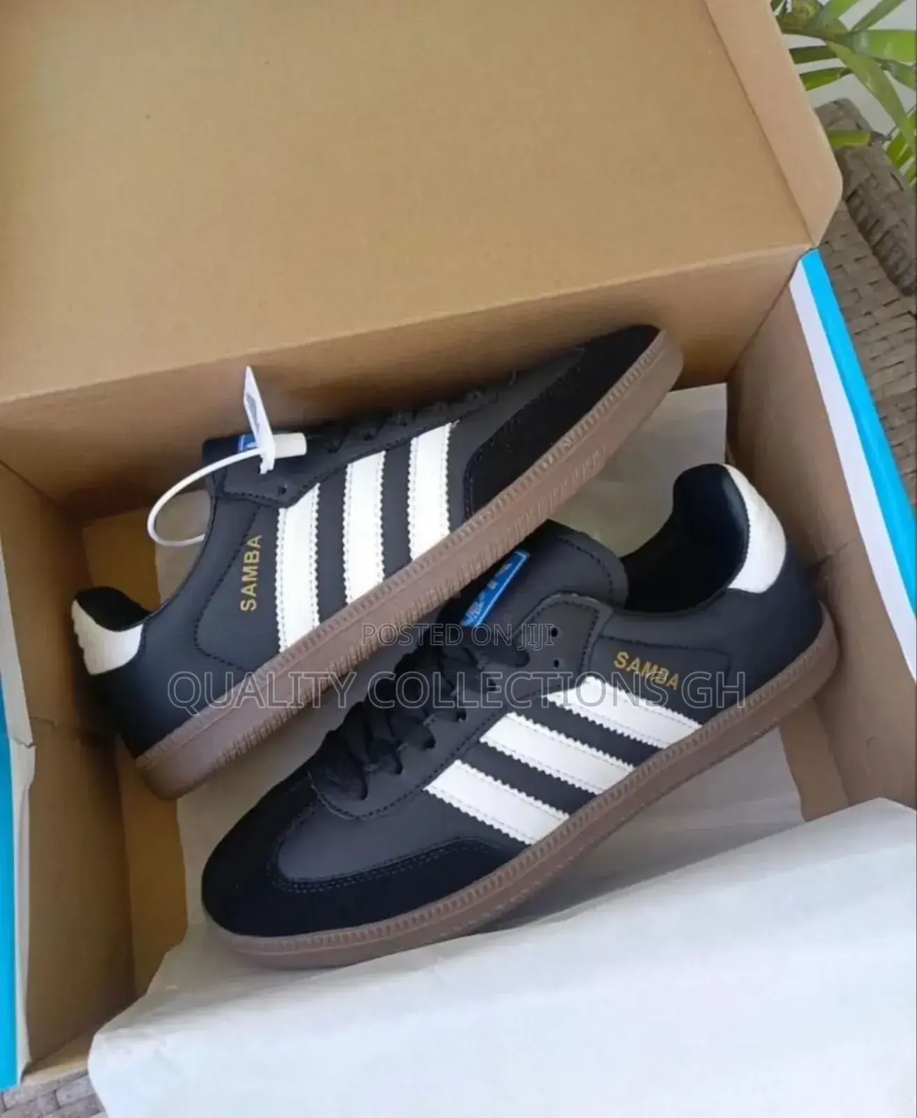 Adidas Samba Black and Brown