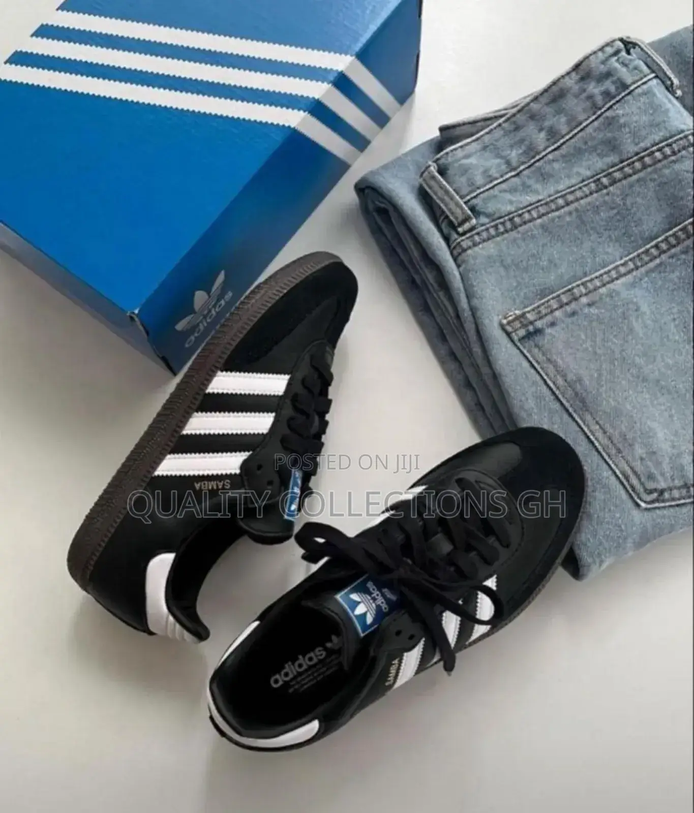 Adidas Samba Black and Brown