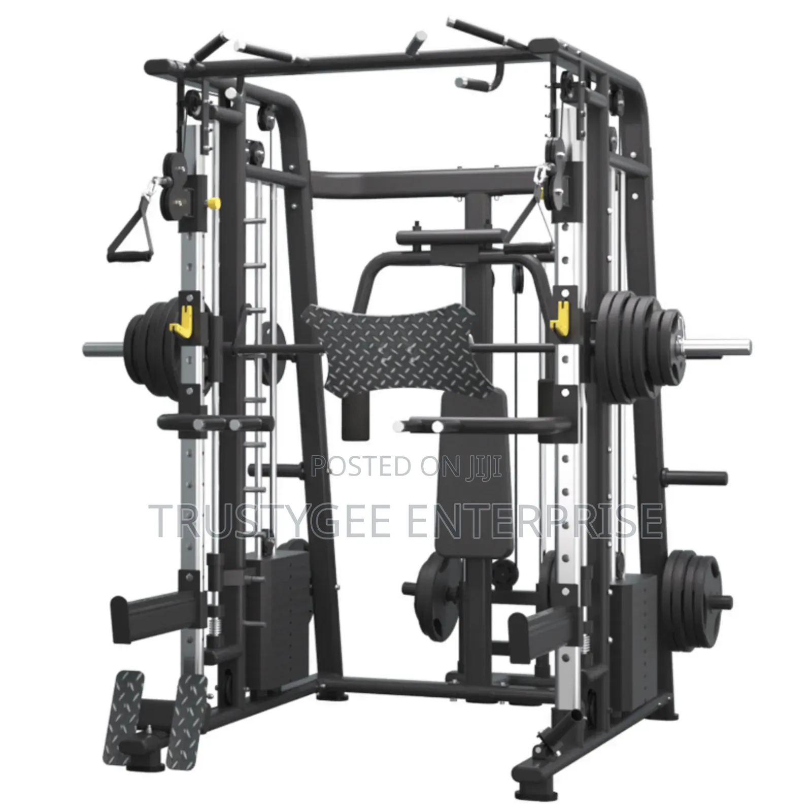 Commercial Smith Machine With 100kg Weight Plates ,Commercial Bench