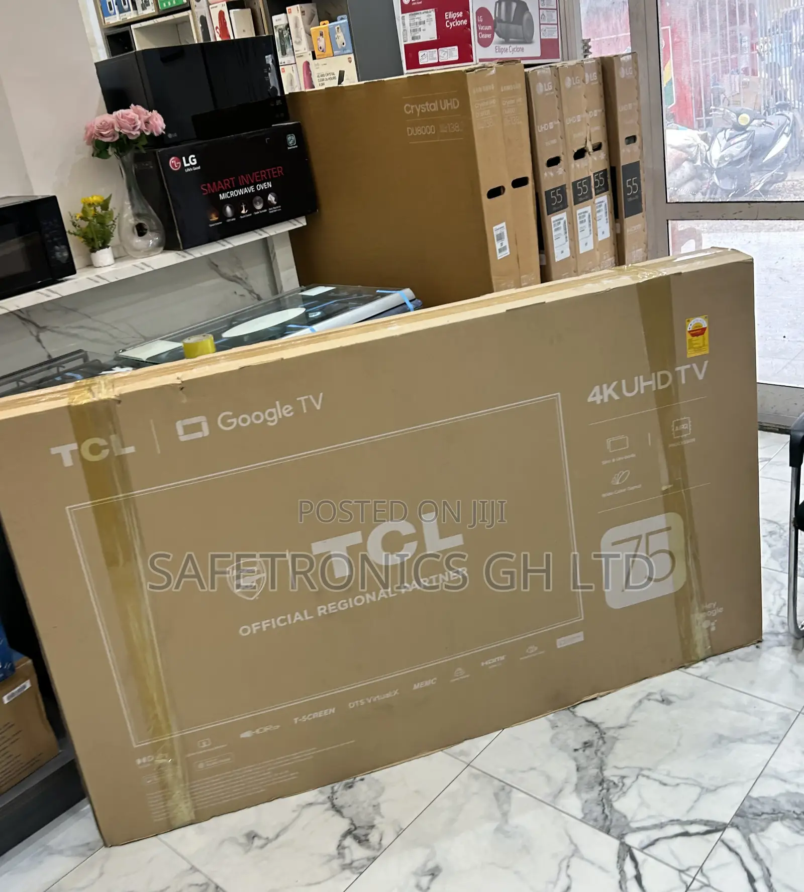 Slim Ultra Modern TCL 75 Inch Smart Uhd P755 Tv