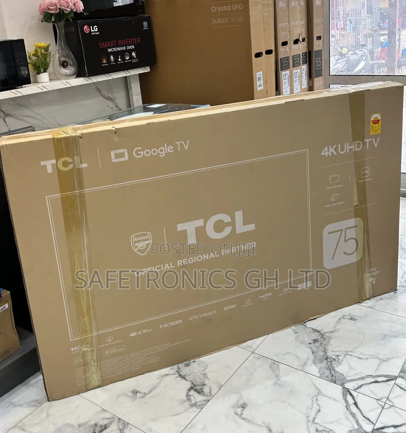 Slim Ultra Modern TCL 75 Inch Smart Uhd P755 Tv