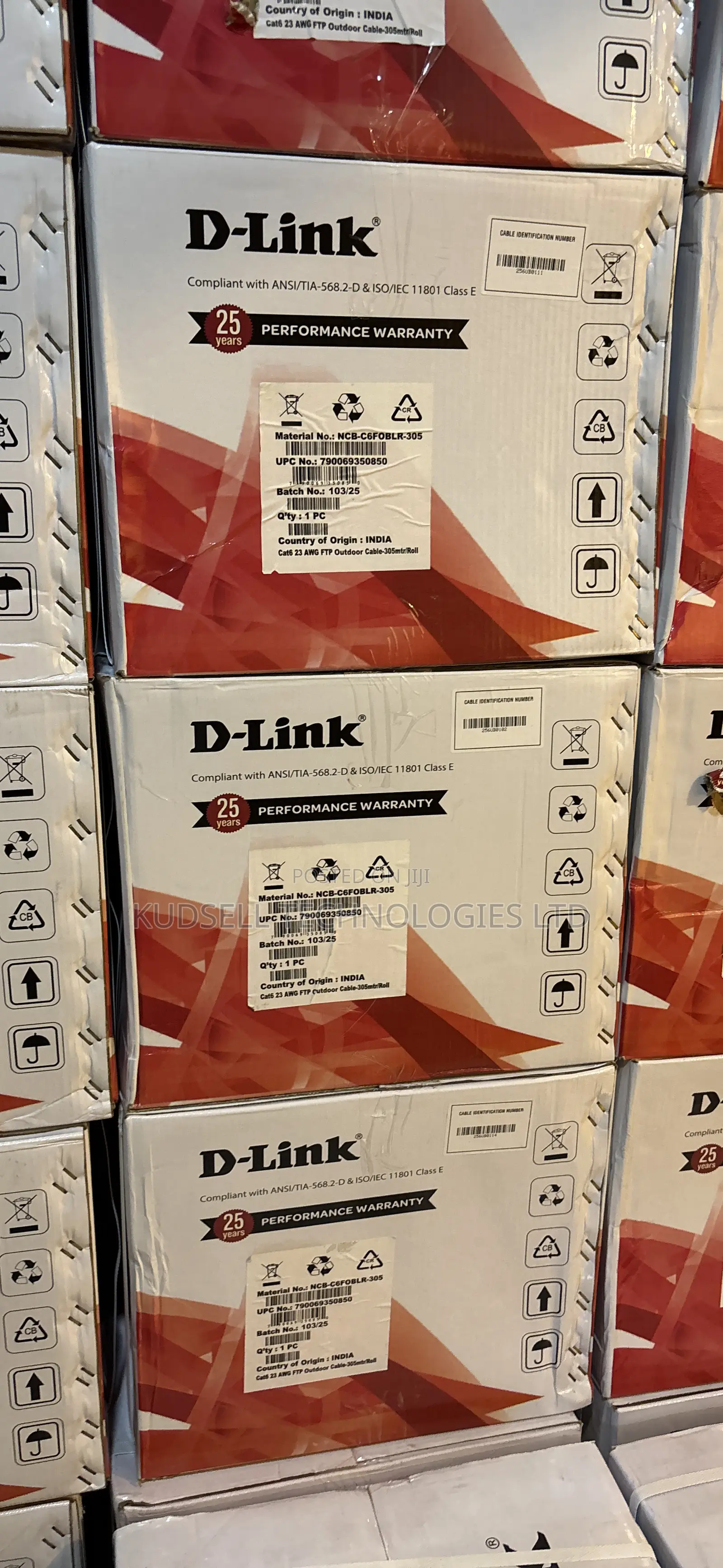 D-Link Cat6 Outdoor 305m Ftp23awg