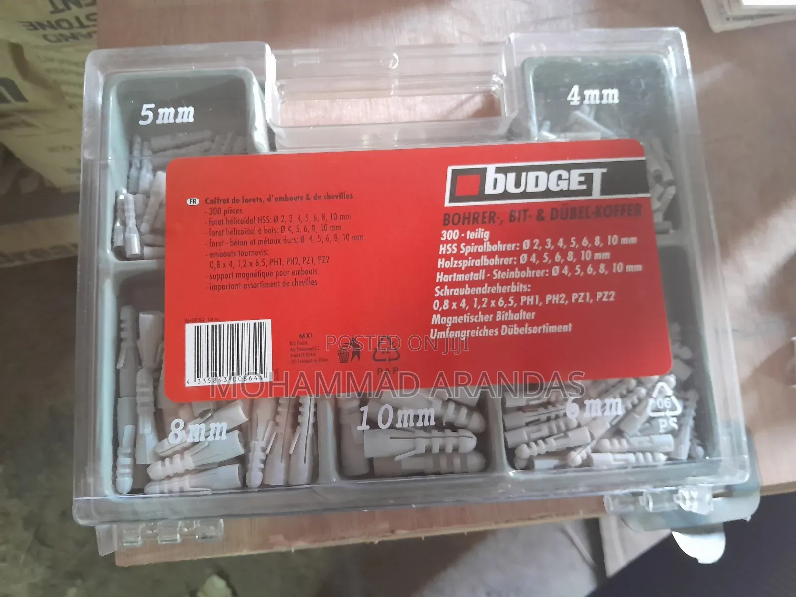 Drill Bits Wall Plugs Set