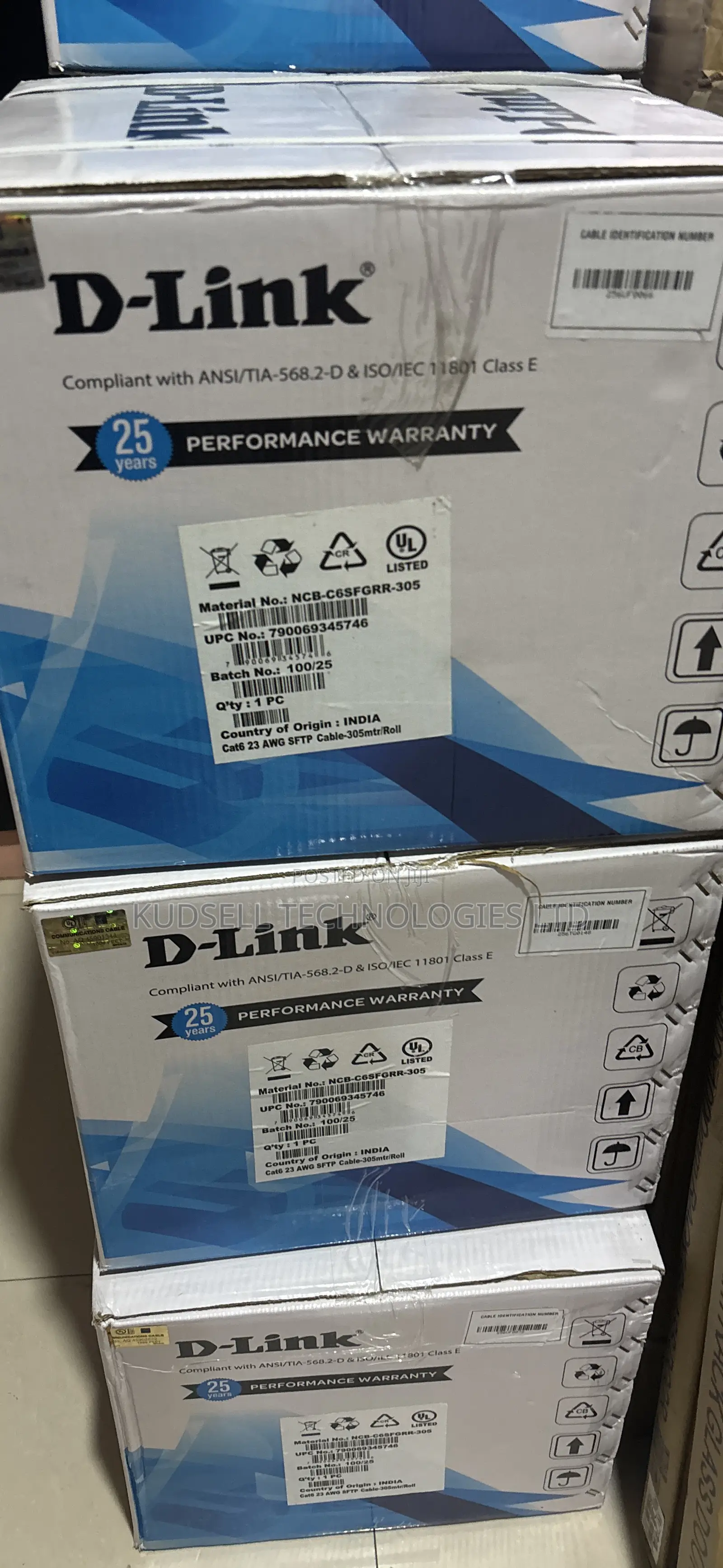 D-Link Cat6 Outdoor 305m SFTP 23awg