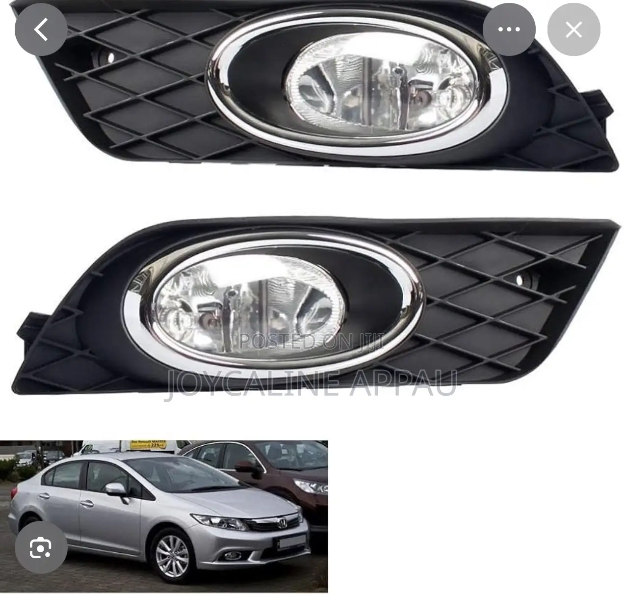 Honda Civic 2012 to 2015 Fog Light With Bulb