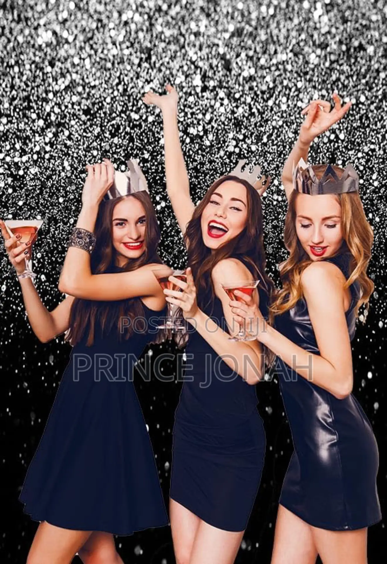 Mehofond 8x6ft White Patched Black Birthday Party Prom