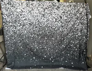 Mehofond 8x6ft White Patched Black Birthday Party Prom