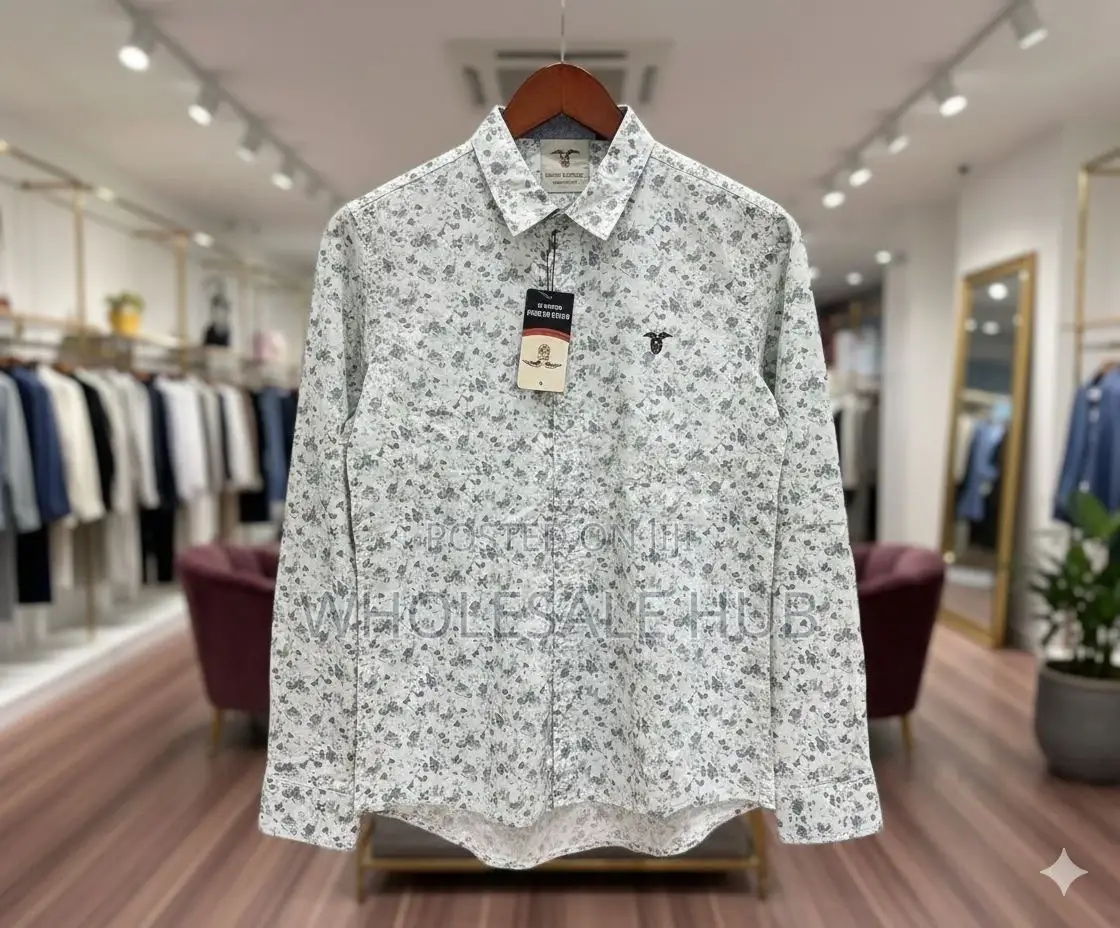Pure Cotton Long Sleeve Shirt for Men