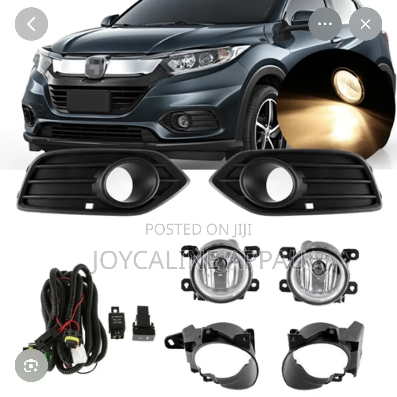 Honda HRV 2019 to 2022 Fog Light and Cover Complete