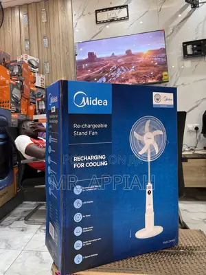 Shop Unique Midea Electric Standing Fan(White) 