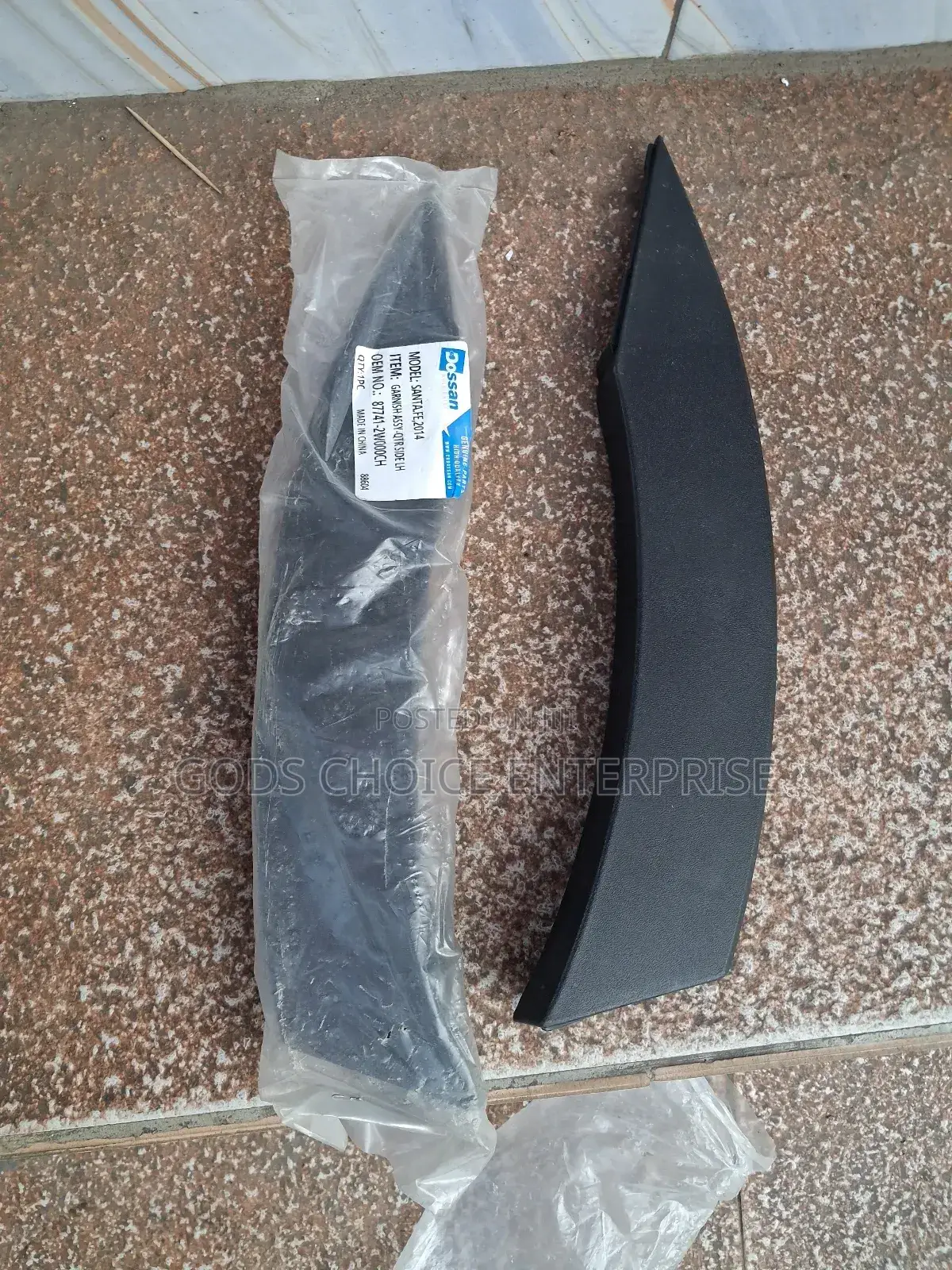 Bumper Moulding Santafe 2014 Side