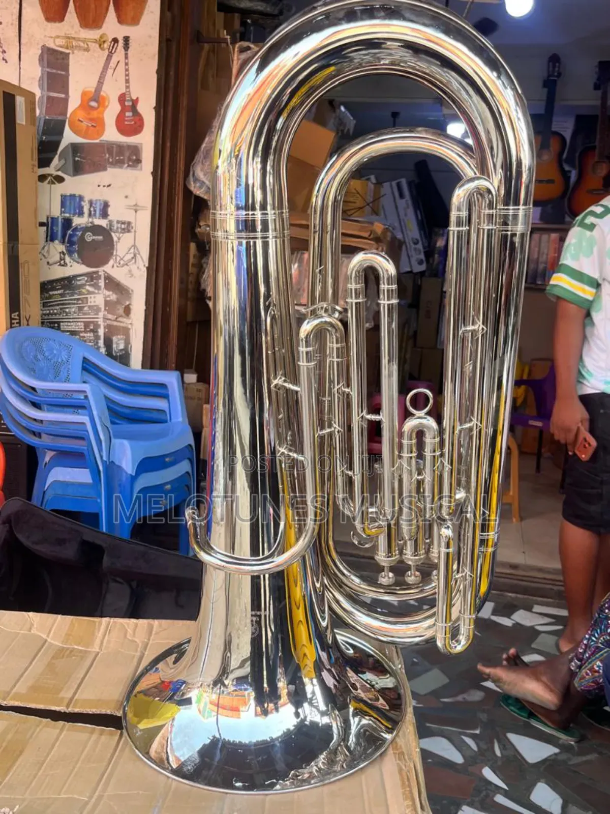 Silver-Plated Professional Tuba
