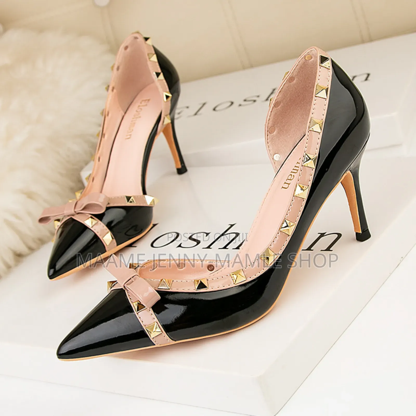Black Valentino Garavani Leather Shoe