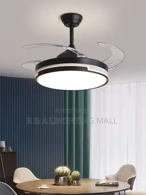 Luxury Led Ceiling Fanlight + Remote Control Set - Black