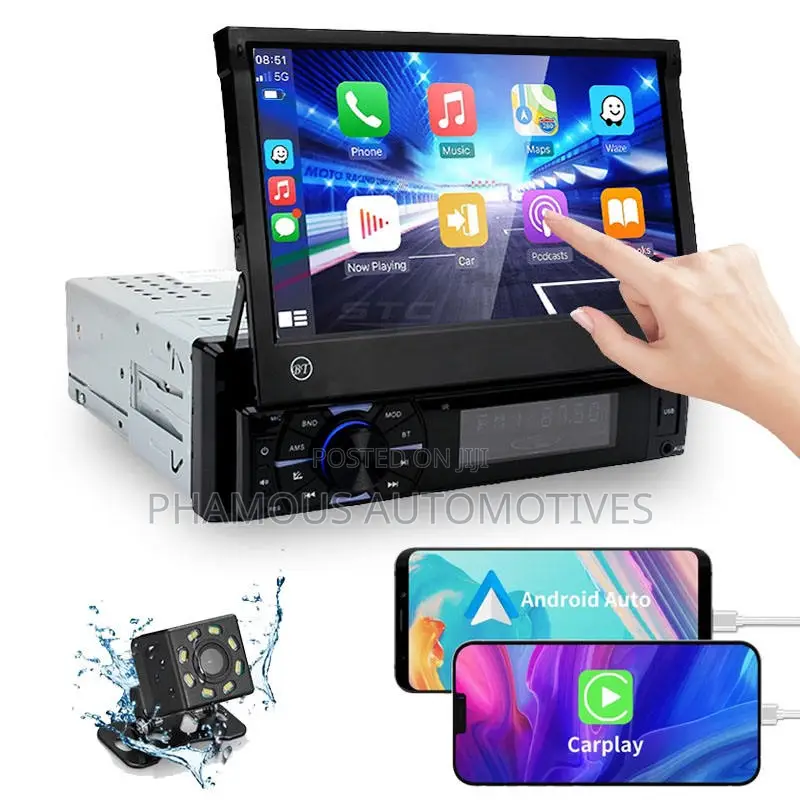 7 Inch Indash Retractable Panel Touch Screen
