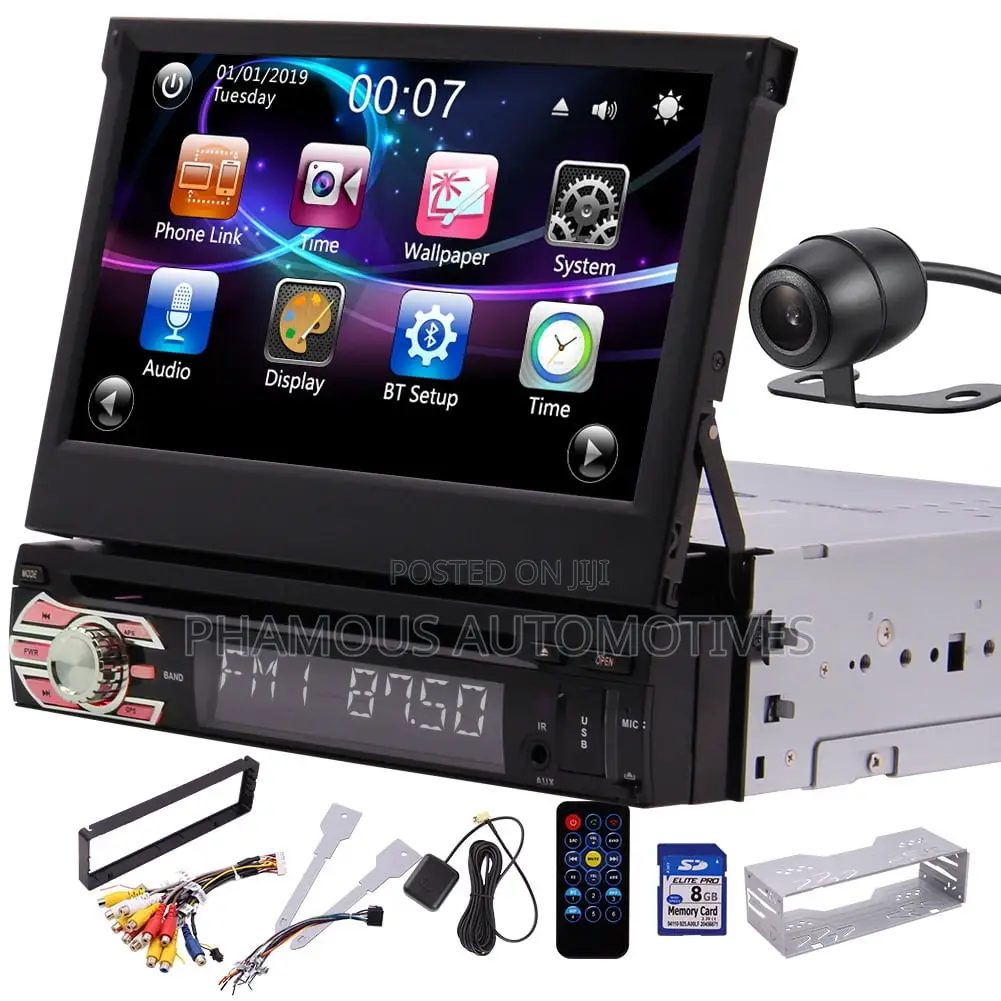 7 Inch Indash Retractable Panel Touch Screen