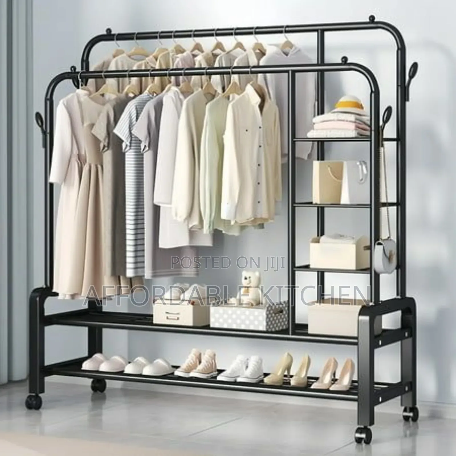 Double-Rod Garment Rack