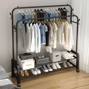 Double-Rod Garment Rack