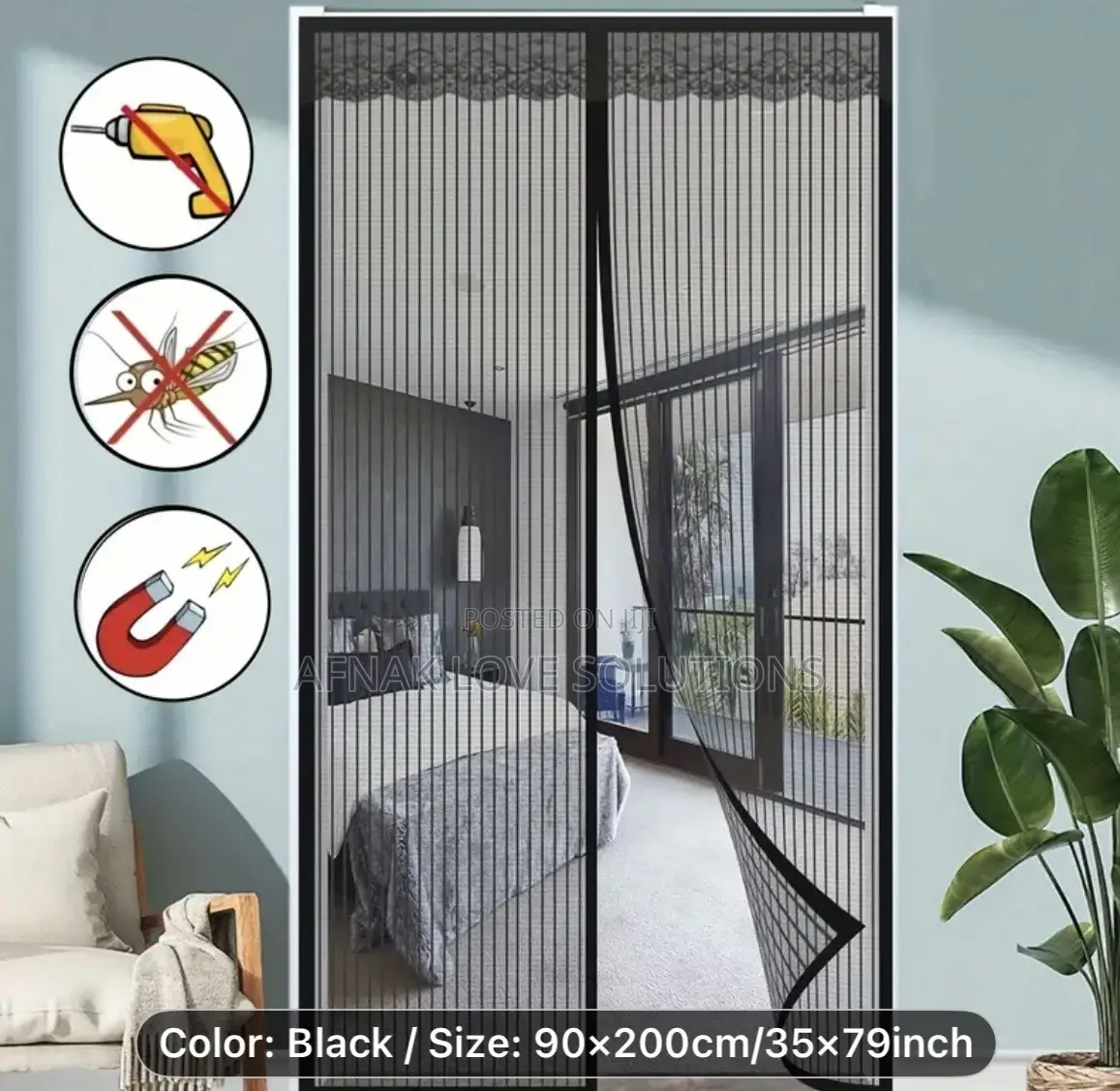 Magnetic Door Mosquito and Insect Net