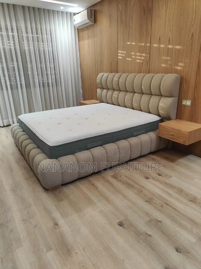 Modern Foreign Kingsize Bed Frame With Mattress Available