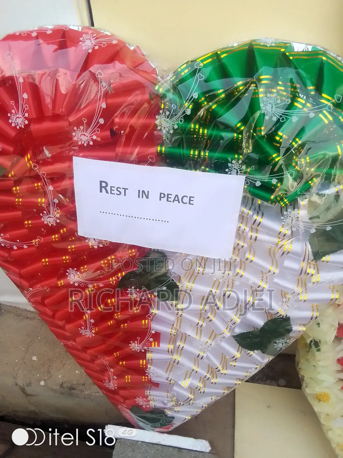 Funual Docuration Wreath