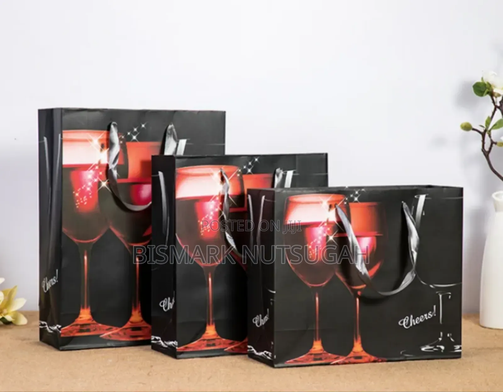Wine Paper Gift Bag Box