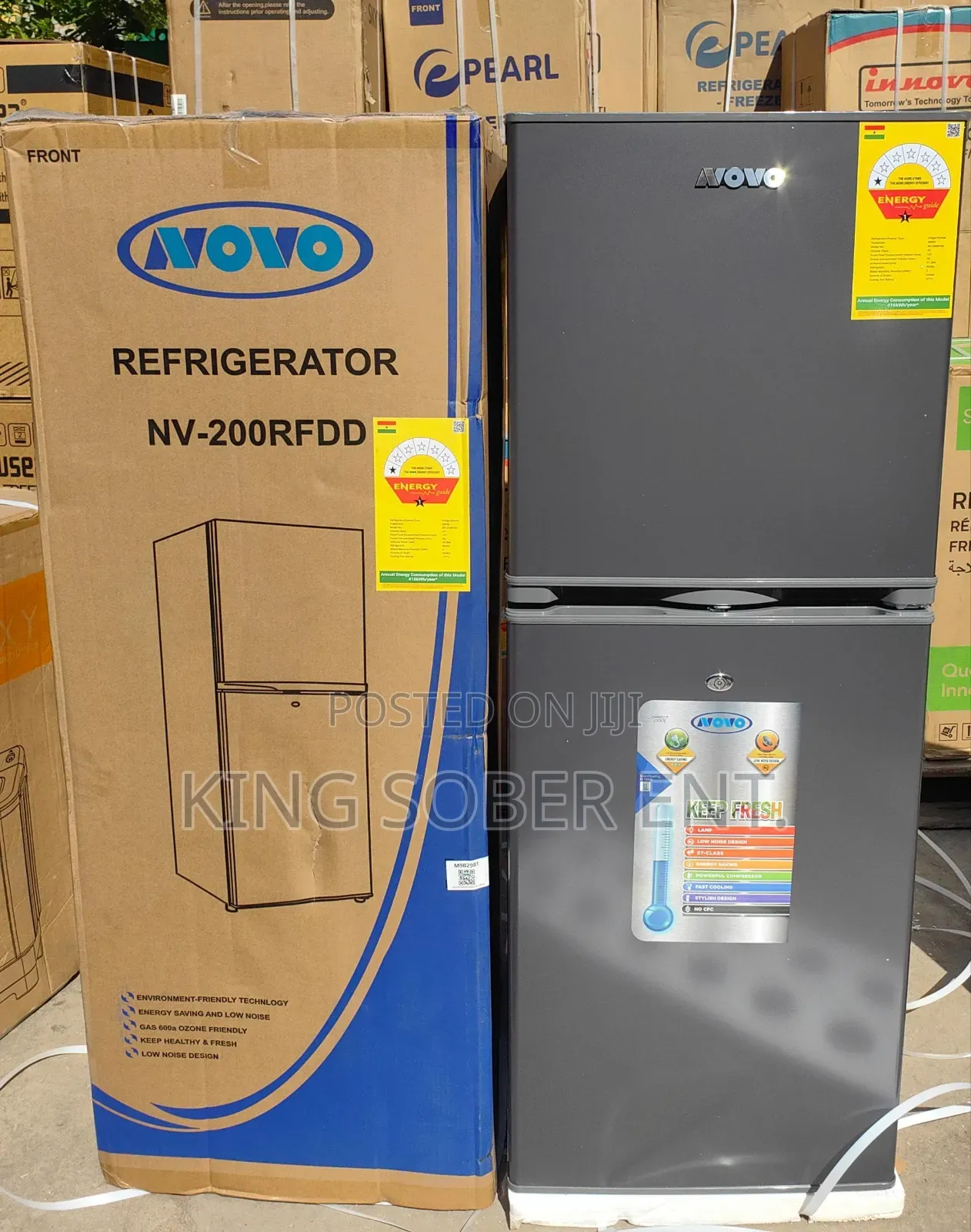 Novo Refrigerator Model No Nv-200rfdd 195ltr 3200