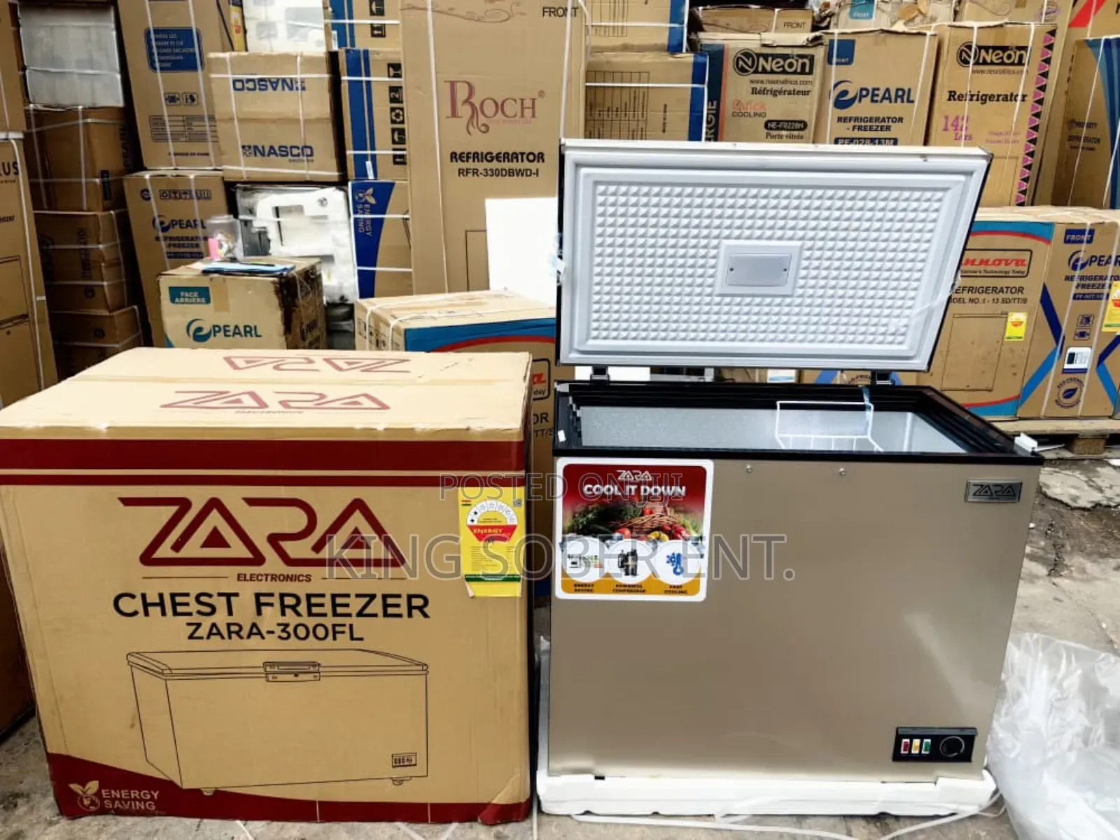 Zaara - 300fl Chest Freezer
238ltrs
 2700gh