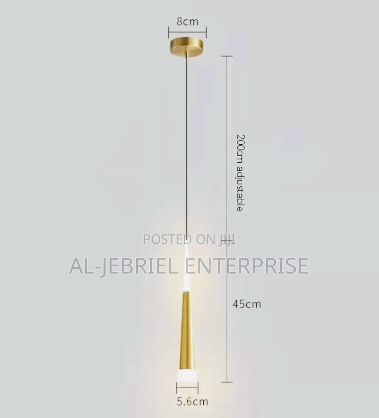 Hanging Pendant Light (Gold)