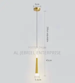 Hanging Pendant Light (Gold)