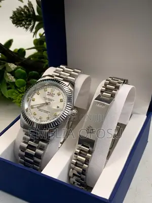 Quality Rolex Watch and Bracelet Set