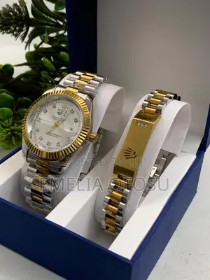 Quality Rolex Watch and Bracelet Set