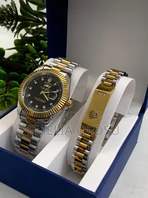 Quality Rolex Watch and Bracelet Set