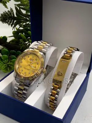 Quality Rolex Watch and Bracelet Set