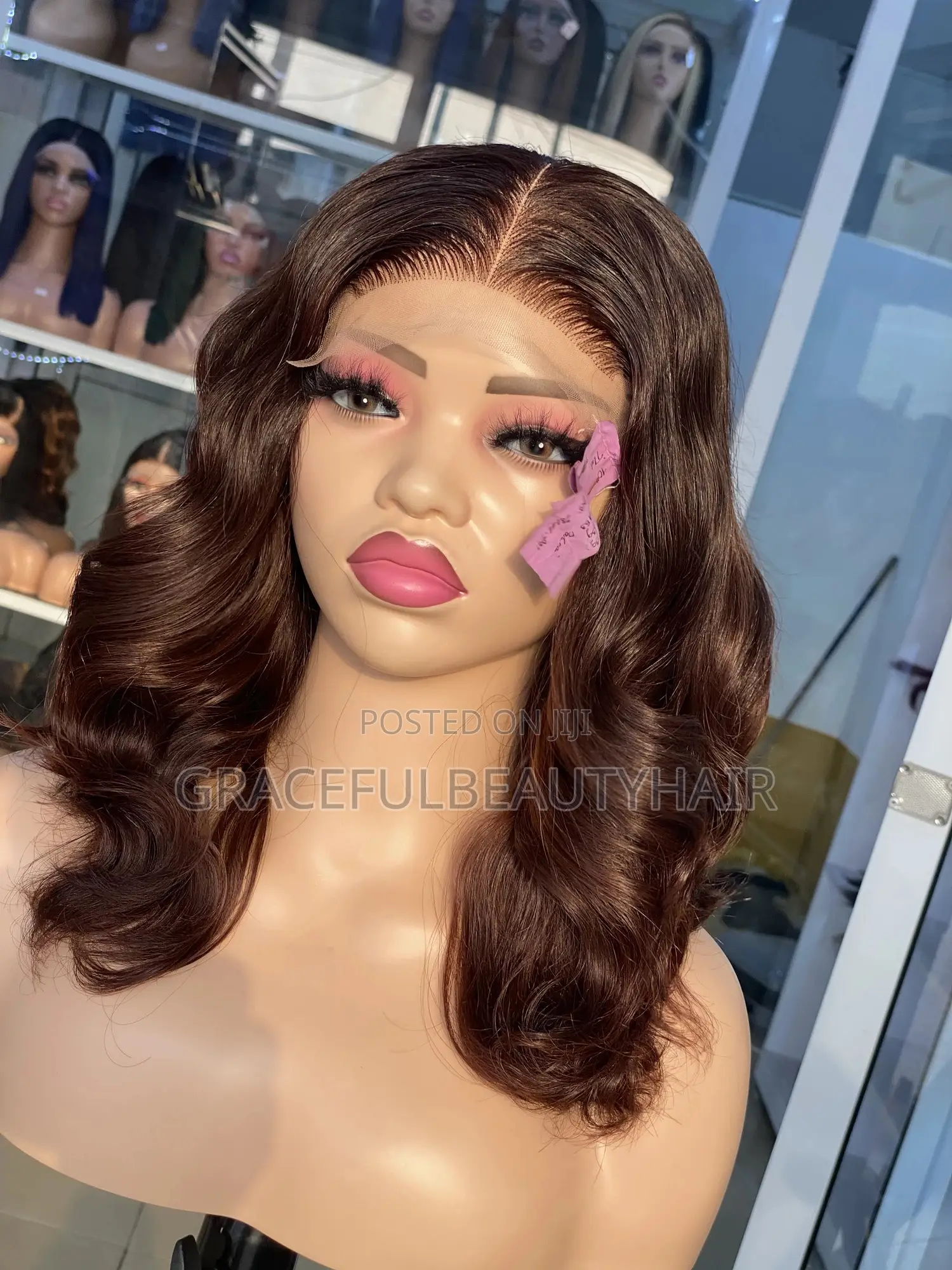 12 Inches Raw Donor Wavy Dark Brown With 5x5 Transparent Closure