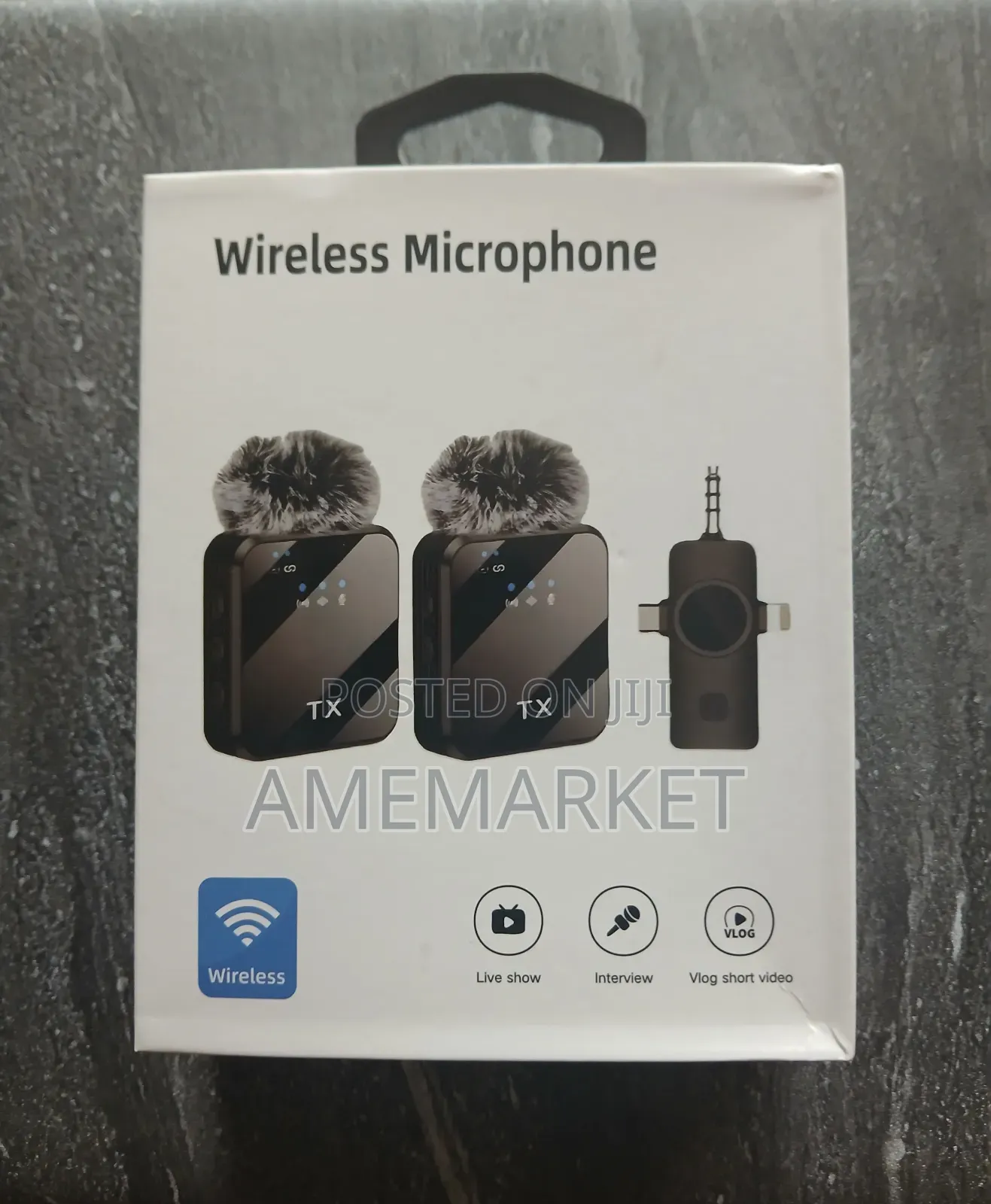 Double Wireless Microphone, Noise Cancellation For Content Creation