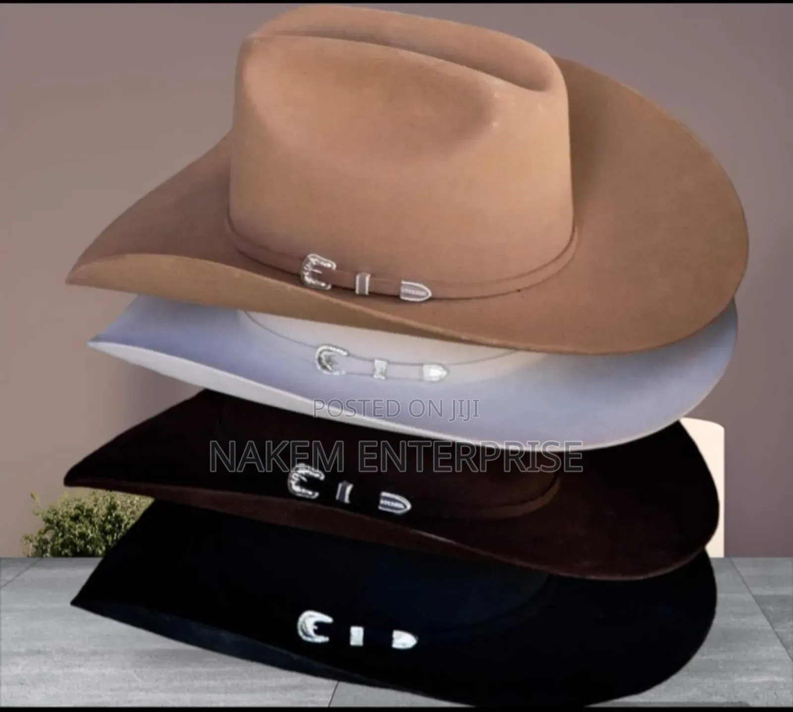 Brim Polyester Fedora Cowboy Hat