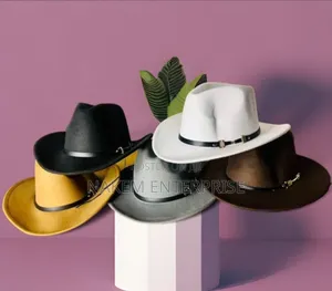 Brim Polyester Fedora Cowboy Hat