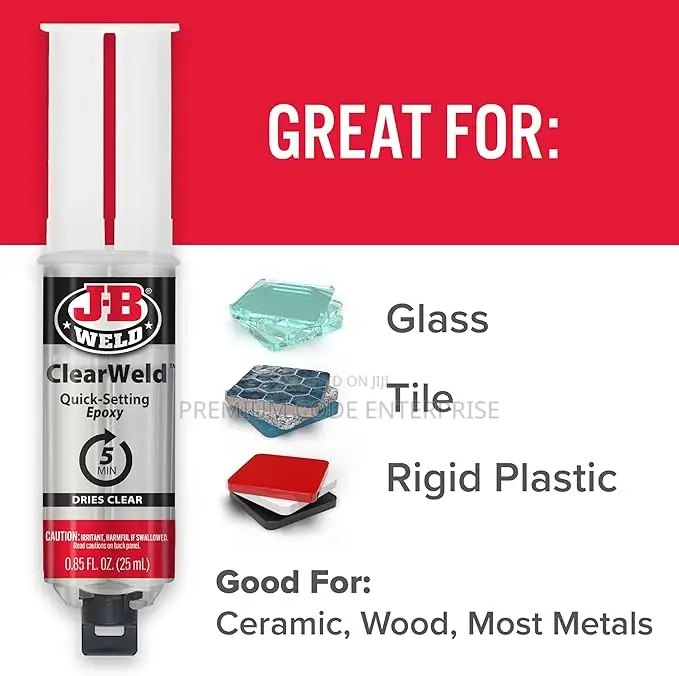 Clearweld Quick-setting Clear Epoxy – Repair For Tile & Ceramic 25ml