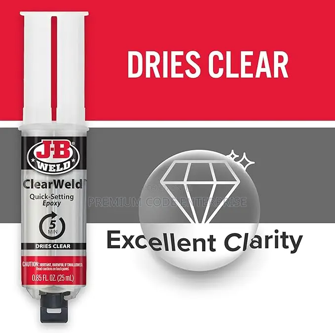 Clearweld Quick-setting Clear Epoxy – Repair For Tile & Ceramic 25ml