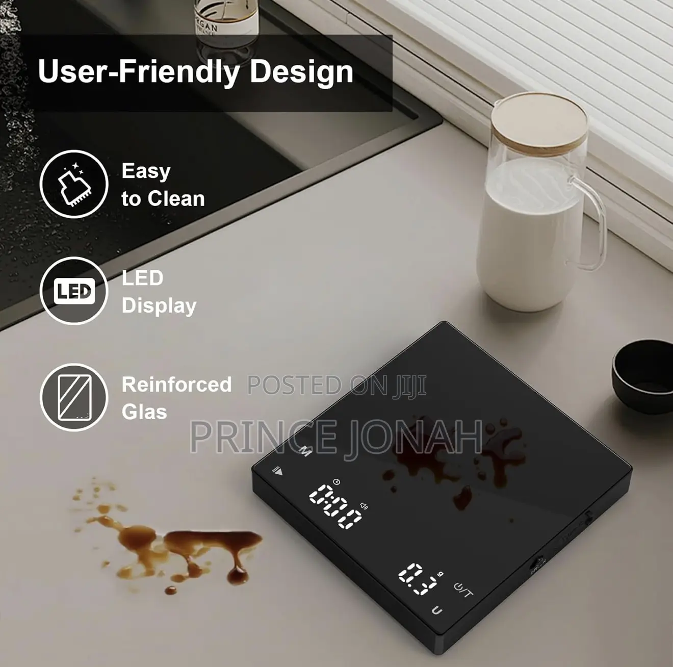 Diyife Rechargeable Mini Coffee Scale With Timer, Diyife 0.1g/2kg