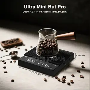 Diyife Rechargeable Mini Coffee Scale With Timer, Diyife 0.1g/2kg