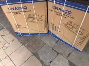 Nasco 11kg Twin Tub Washing Machine High-Load, Family-Ready Washer